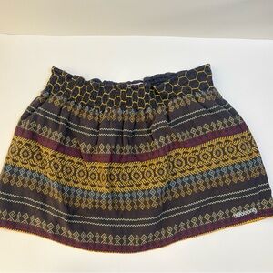 Billabong Women's Aztec Tribal Print Skirt | Boho Surf Beach Festival Mini Skirt
